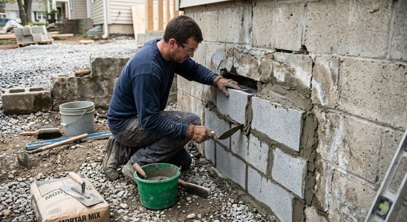 Block Wall Repair in Langley, WA
