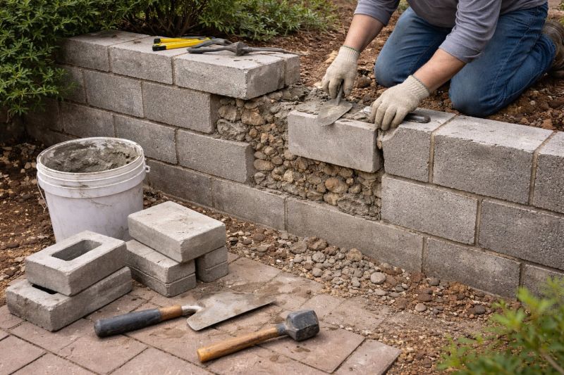 Block Wall Repair in Mukilteo, WA