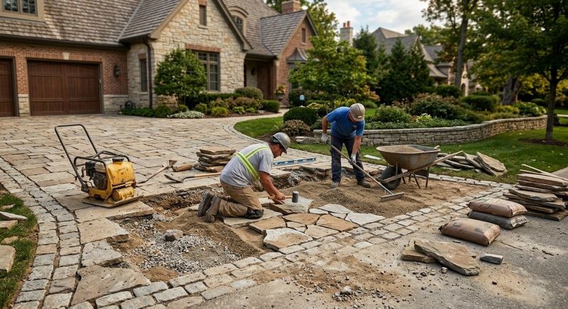 Brick Driveway Repair in Lynnwood, WA