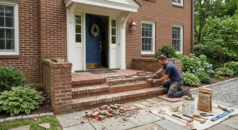 Brick Flatwork Repair in Mercer Island, WA