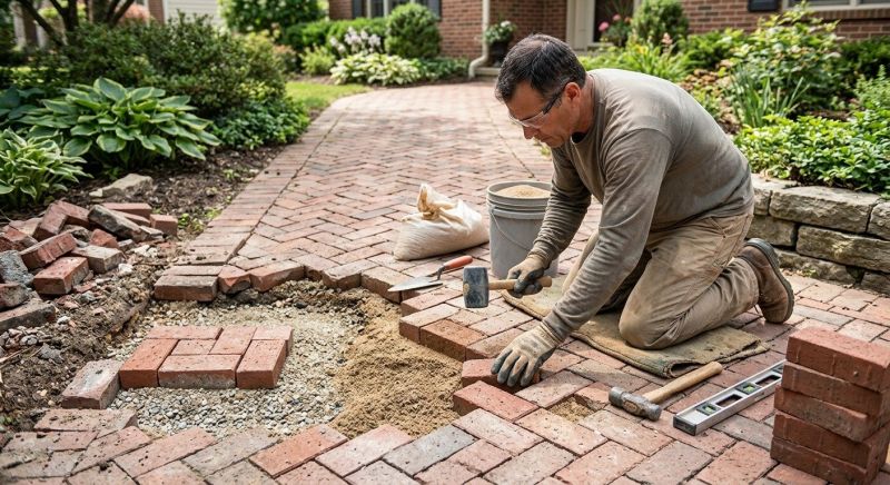 Brick Hardscape Repair in Lynnwood, WA