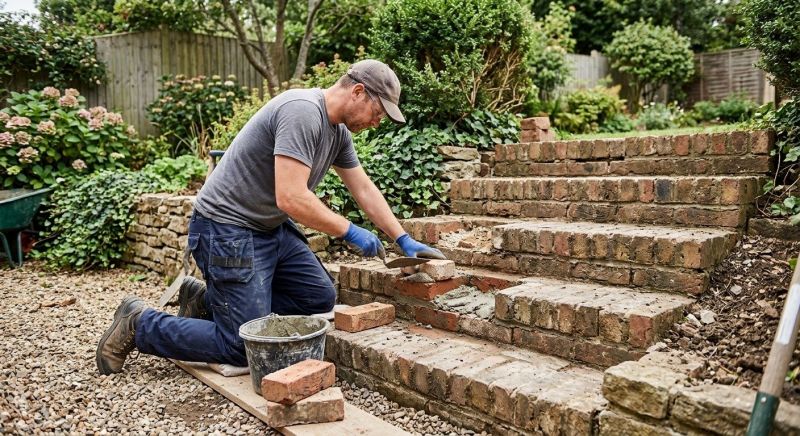 Brick Stairs Repair in Bellevue, WA