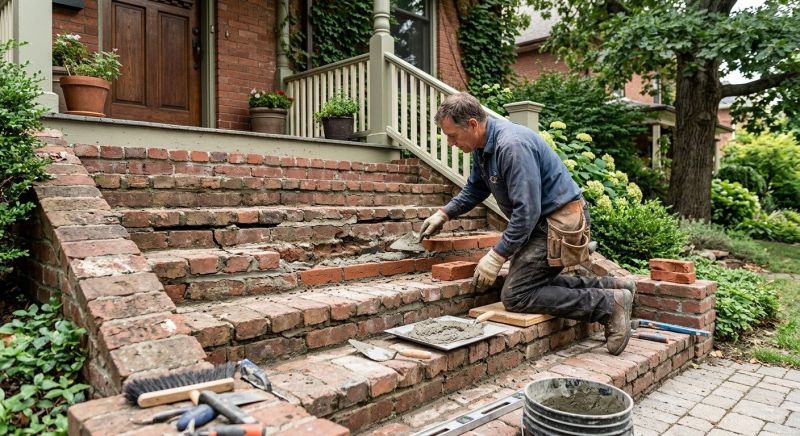 Brick Stairs Repair in Sultan, WA