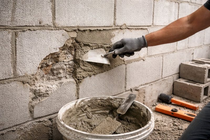 Cinder Block Wall Repair in Bothell, WA