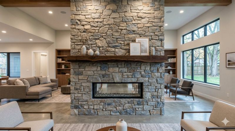 Stone Chimney Installation in Redmond, WA