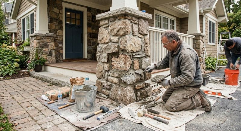 Stone Column Repair in Lynnwood, WA