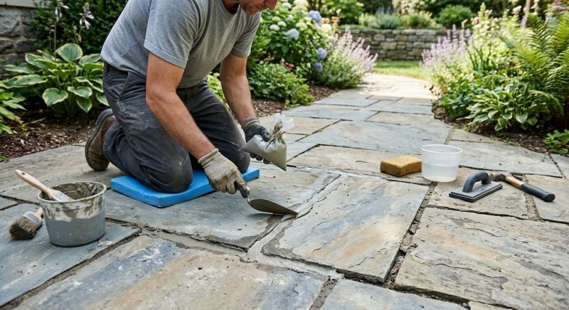 Stone Walkway Repair in Lynnwood, WA