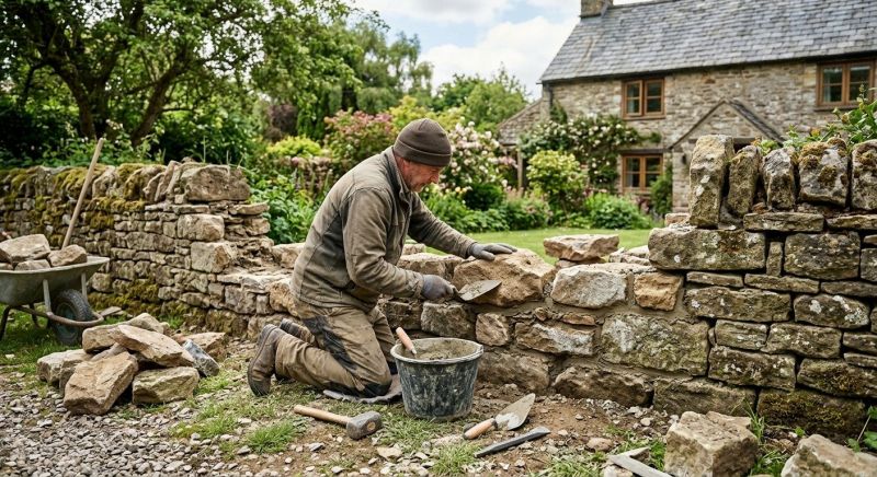 Stone Wall Repair in Snohomish, WA