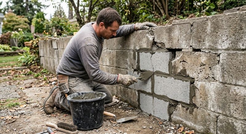 Stone Wall Repair in Sultan, WA